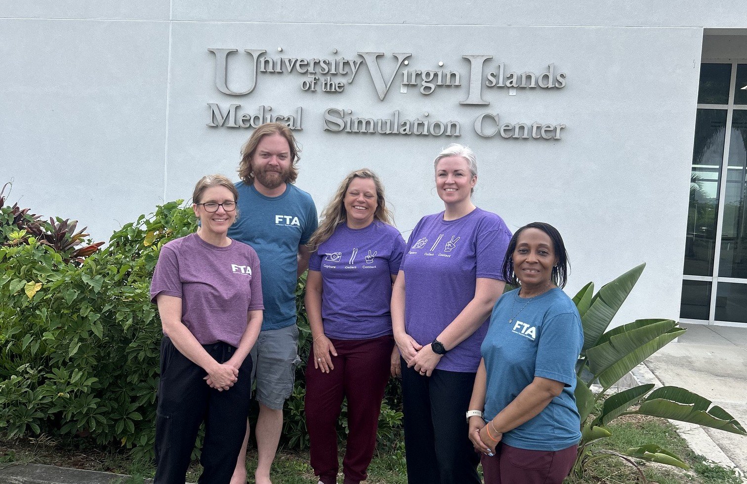 FTA team at the University of the Virgin Islands Medical Simulation Center